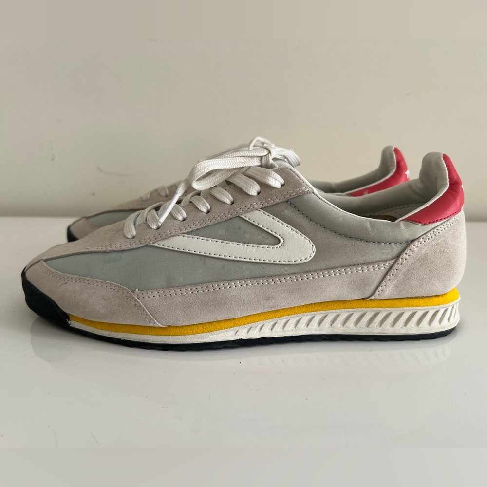 TRETORN - Rawlins Suede Lace-Up Sneakers in grey / blue